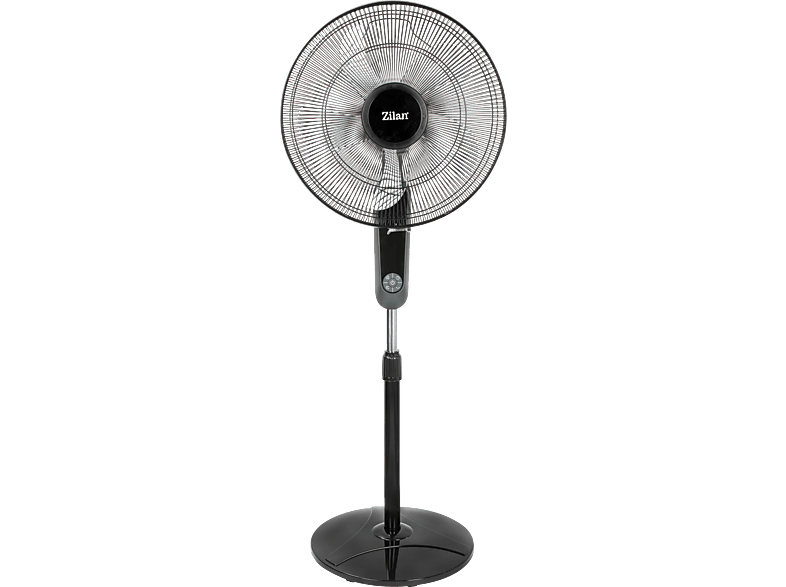 ZILAN ZLN-1185 Ventilator Santorino Schwarz (60 Watt) | Standventilator