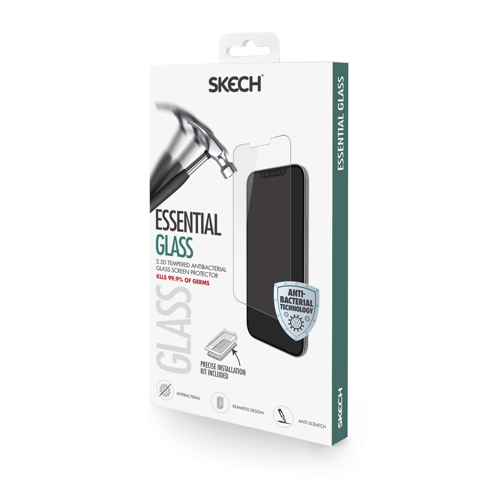 SKECH Essential Tempered Glass Schutzglas(für iPhone 13 Max) Pro Apple