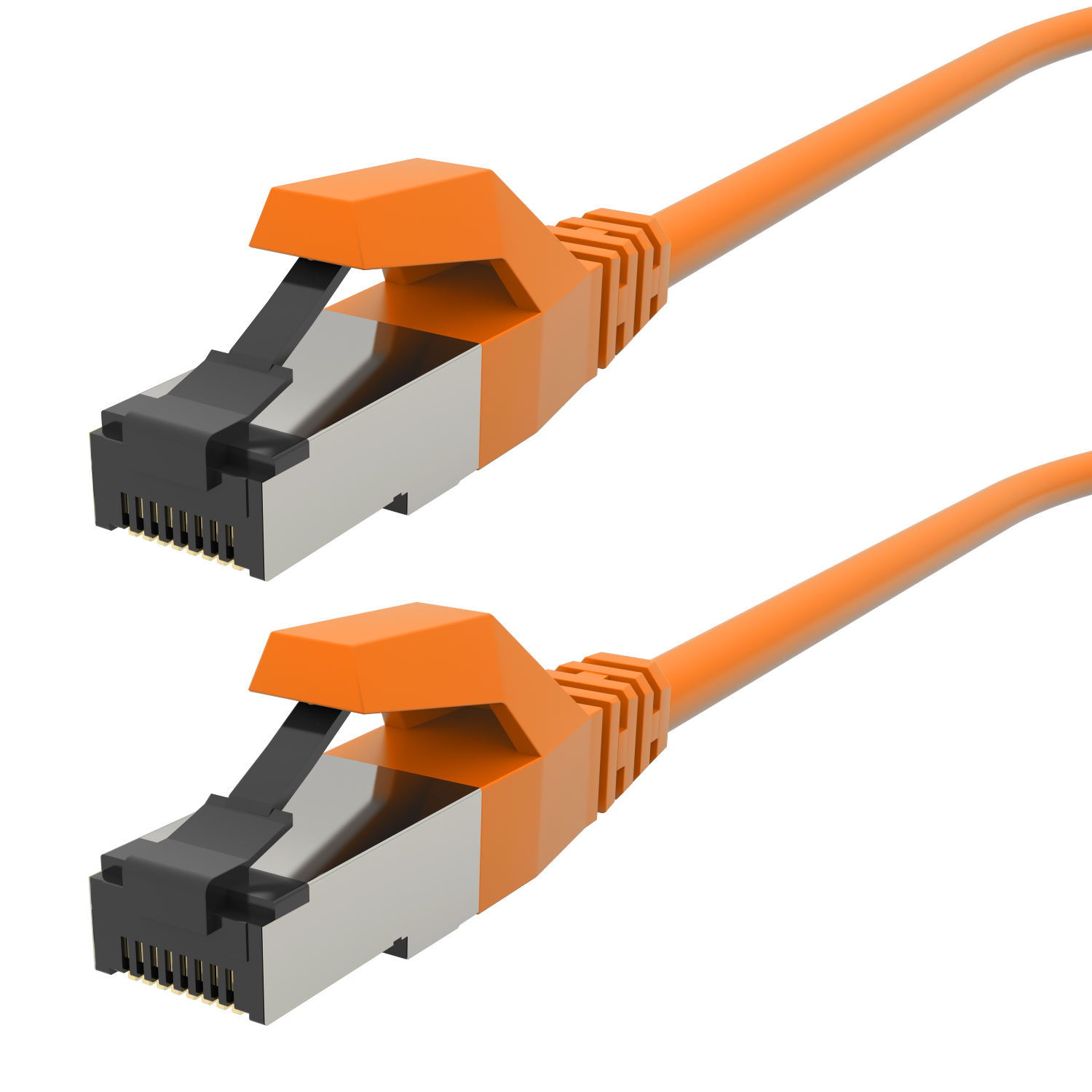 10 0,5m Netzwerkkabel, Ethernetkabel Lankabel 0,5 Cat.6A Patchkabel RJ45 Gigabit, m AIXONTEC