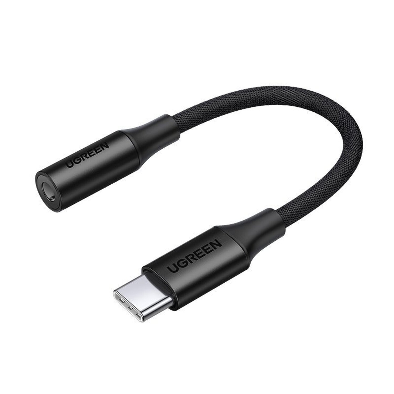 UGREEN Miniklinke auf USB Typ-C Kopfhöreradapter, Schwarz