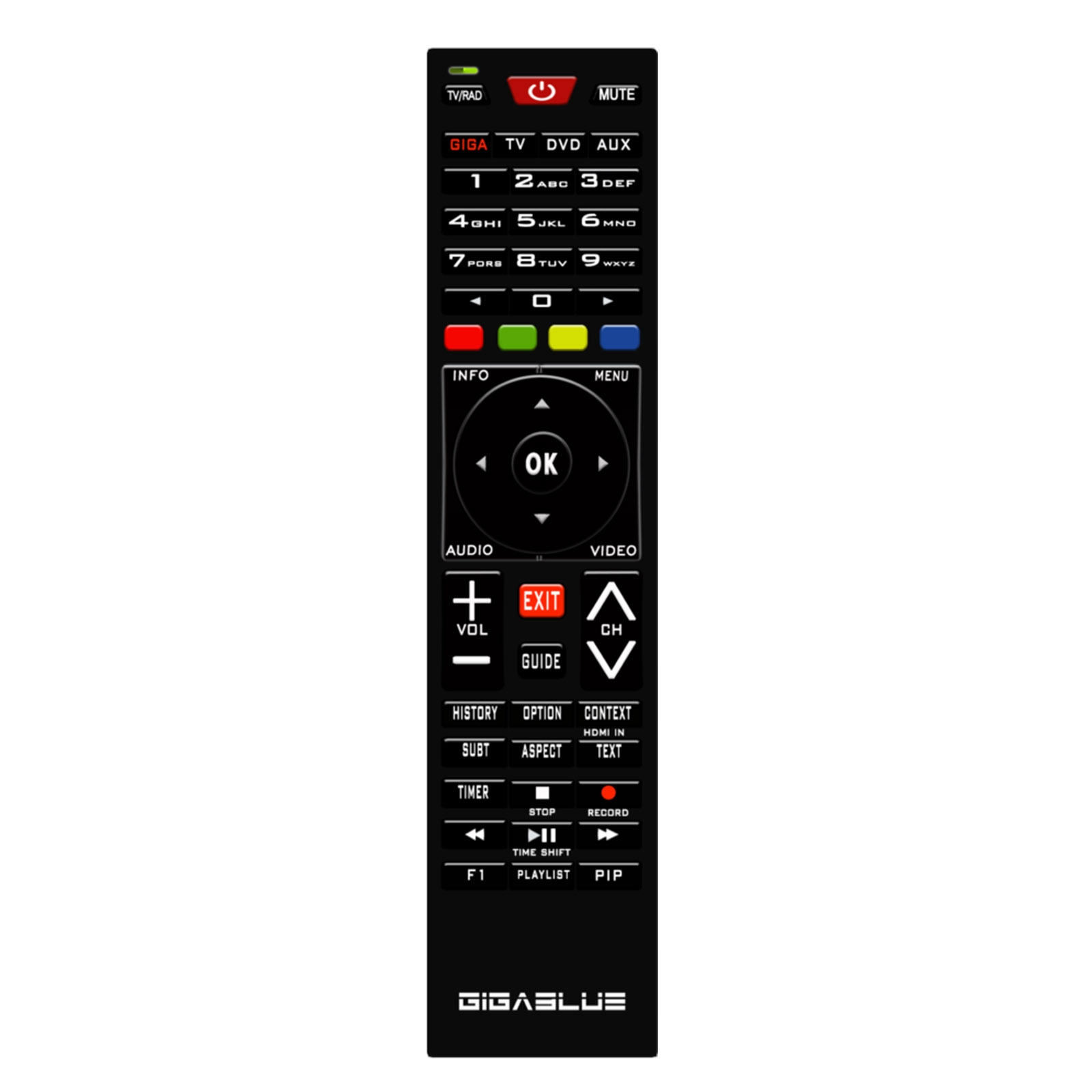 DVB-S, GIGABLUE IP (HDTV, DVB-S2, PVR-Funktion=optional, Schwarz) UHD Sat 4K Receiver