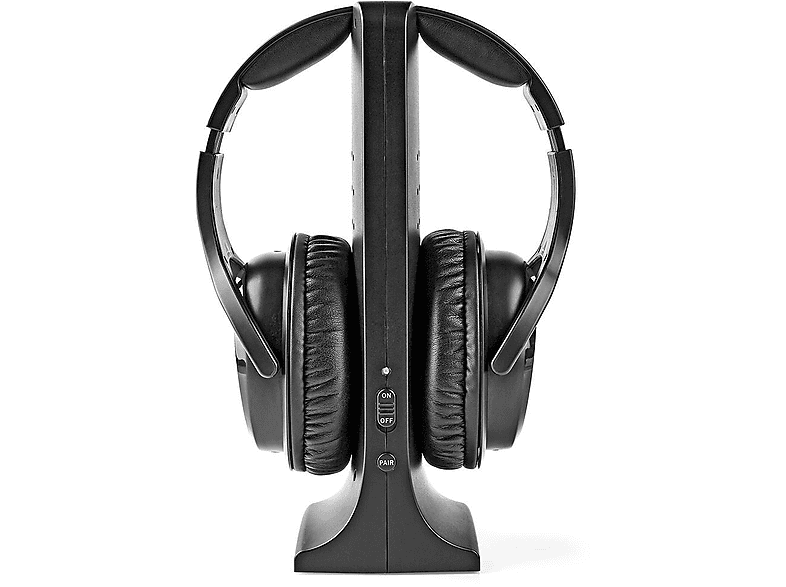NEDIS HPRF320BK, Over-ear Kopfhörer Schwarz | Funk-Kopfhörer