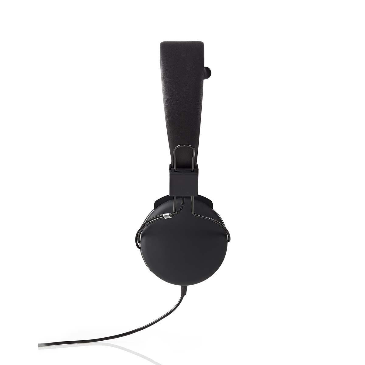 NEDIS HPWD1100BK, On-ear On-Ear-Kopfhörer mit Kabel Schwarz