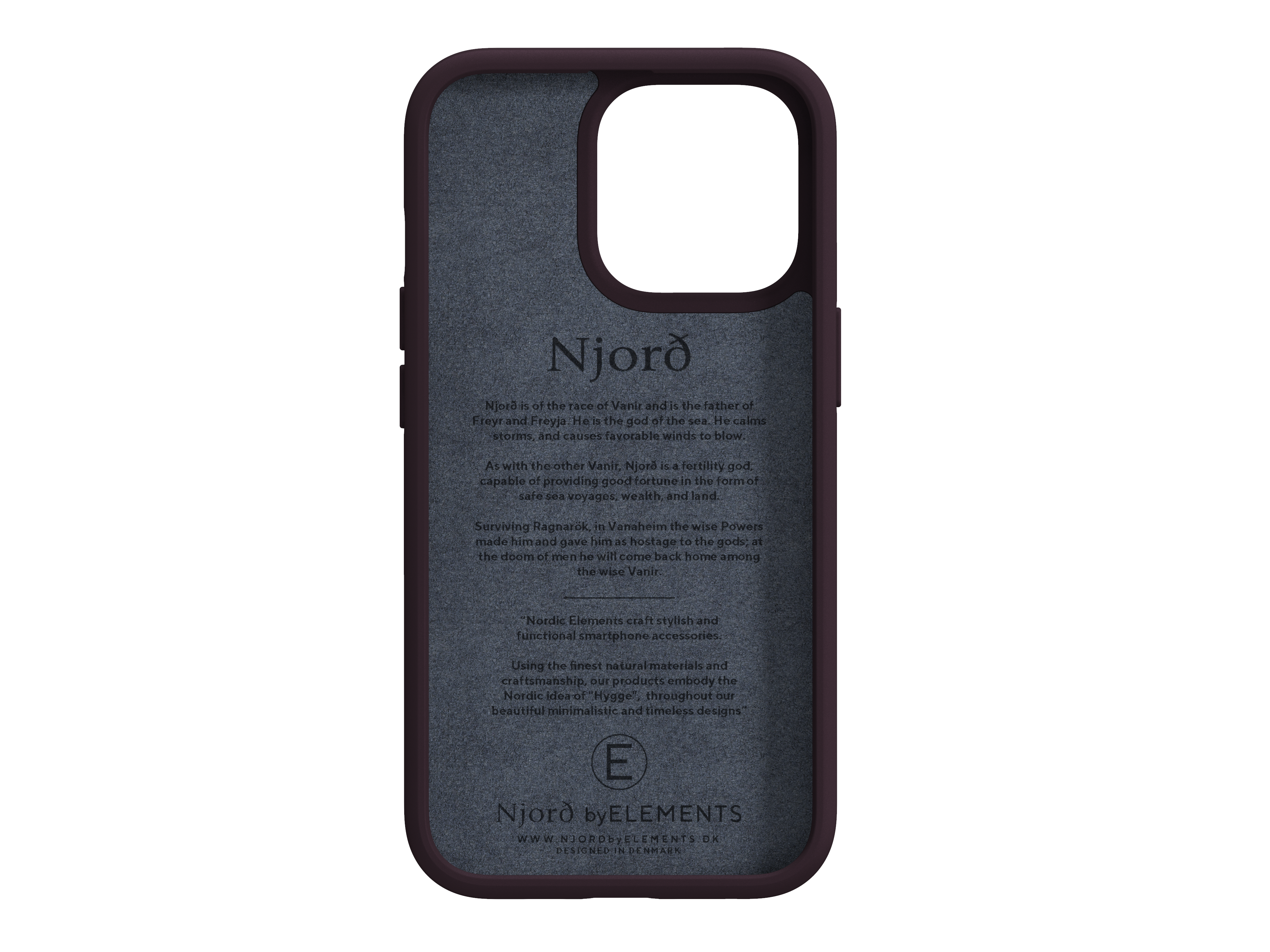 Njord, 13 Pro, Backcover, NJORD iPhone Aubergine Apple,