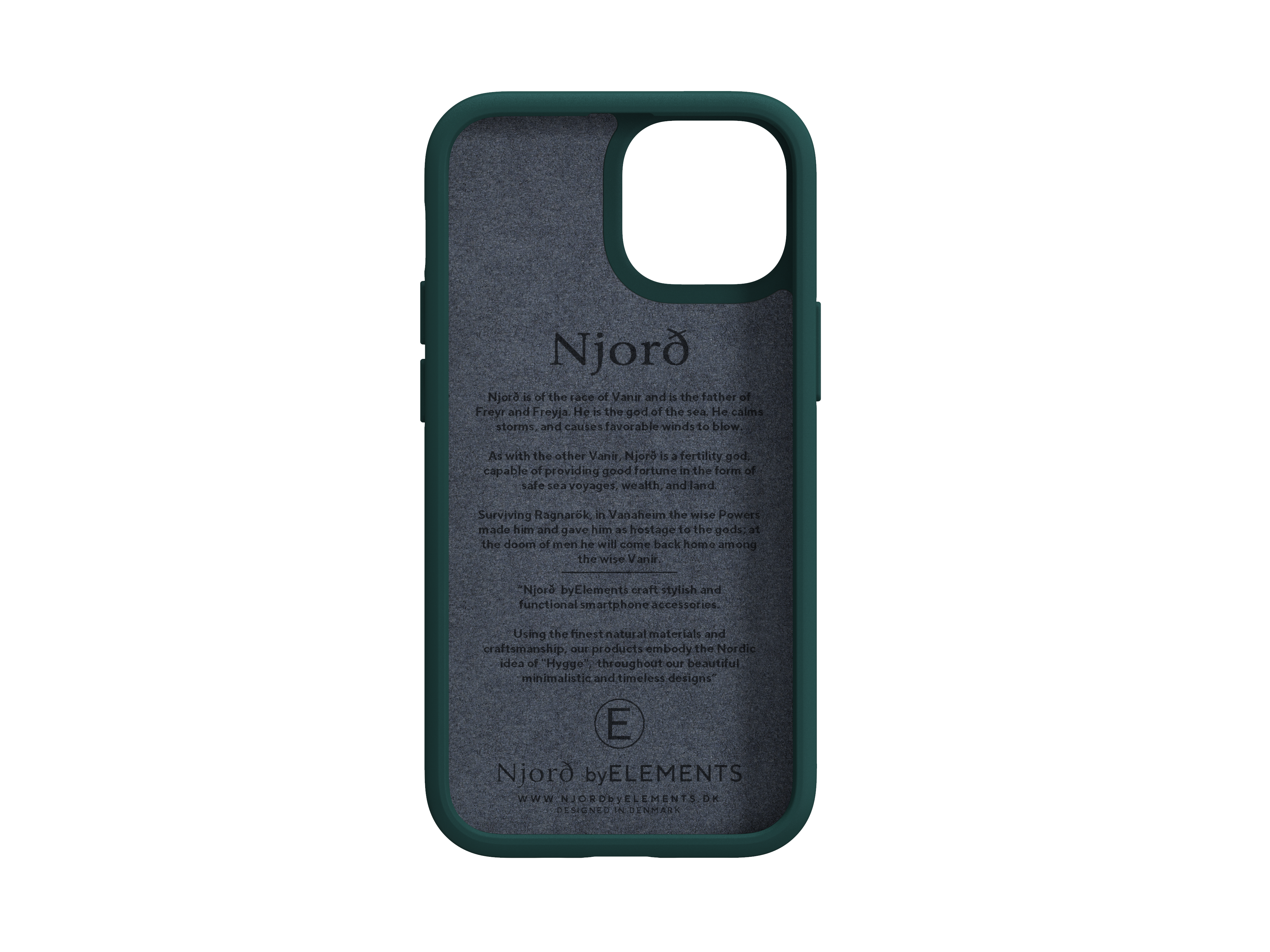NJORD Backcover, iPhone 13 Dunkelgrün Mini, Njord, Apple,