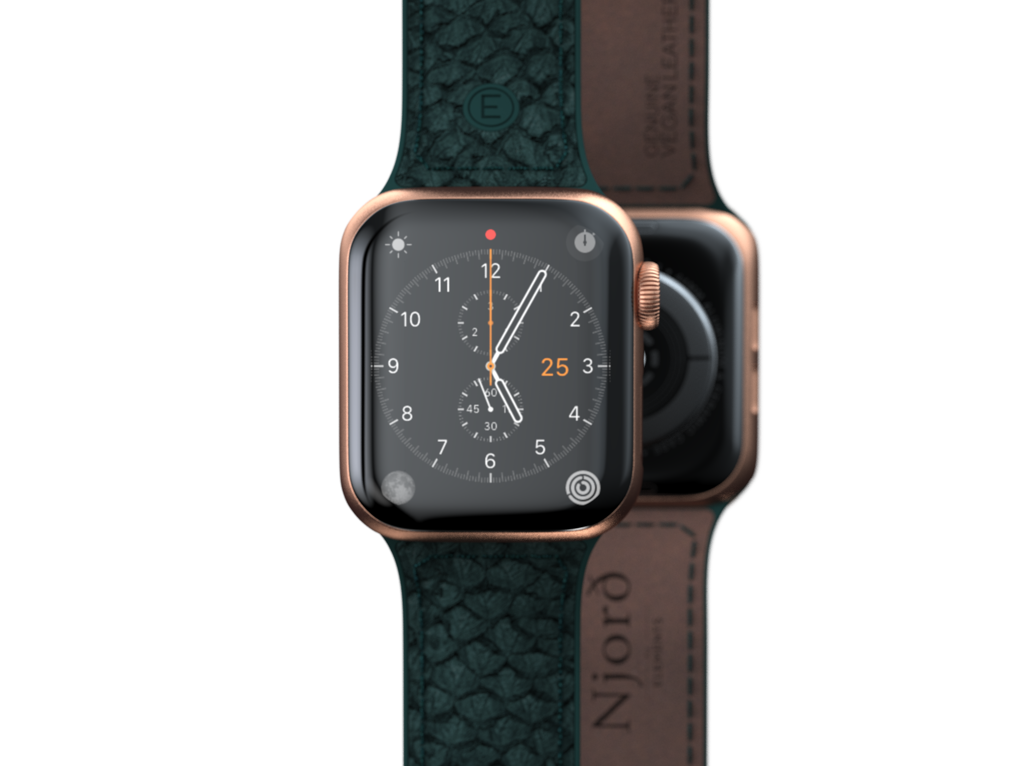 NJORD Njord, Smartband, Apple, Apple 1-7, SE, Dunkelgrün Watch