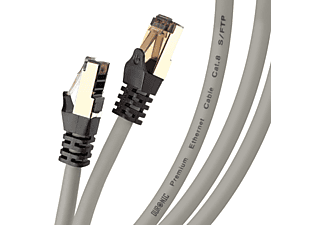Cable de ethernet CAT8  - Duronic GY 1M CAT8 Cable de ethernet|Trenzado de los Pares Interno Y Conectores RJ45 |2GHz/2000MHz DURONIC