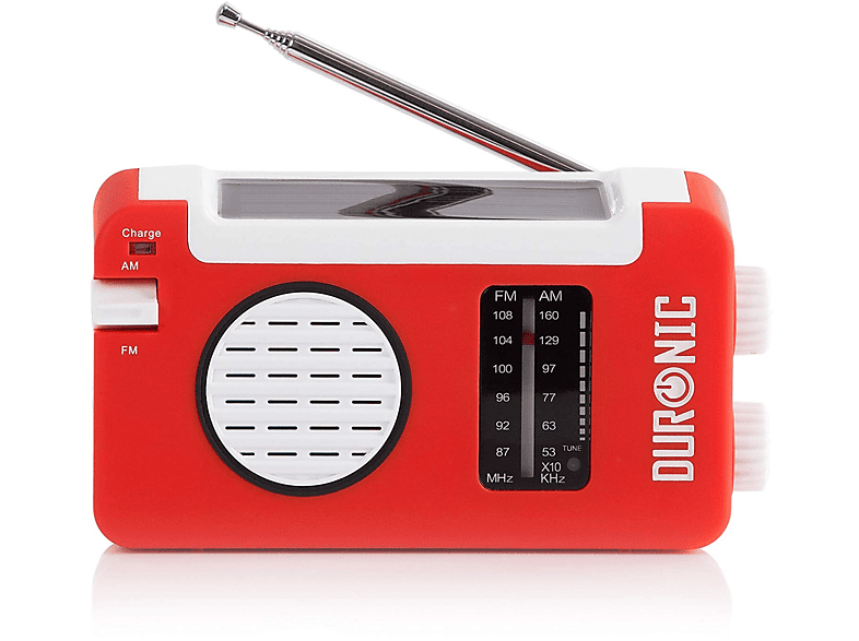 DURONIC FM, Kurbelradio, Hybrid Rot AM/FM,