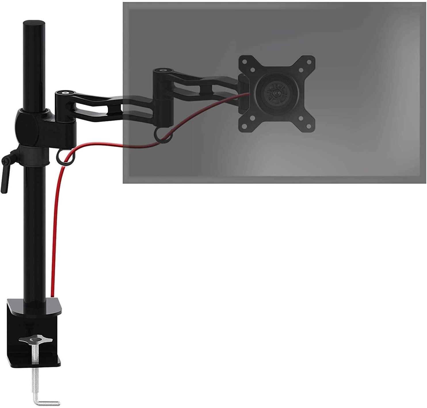 Duronic Dm351x3 Bk soporte para monitor de 13 27 pulgadas 8kg altura ajustable giratorio inclinable 2 brazos extensibles – pantalla tv led lcd 60olcfphh0