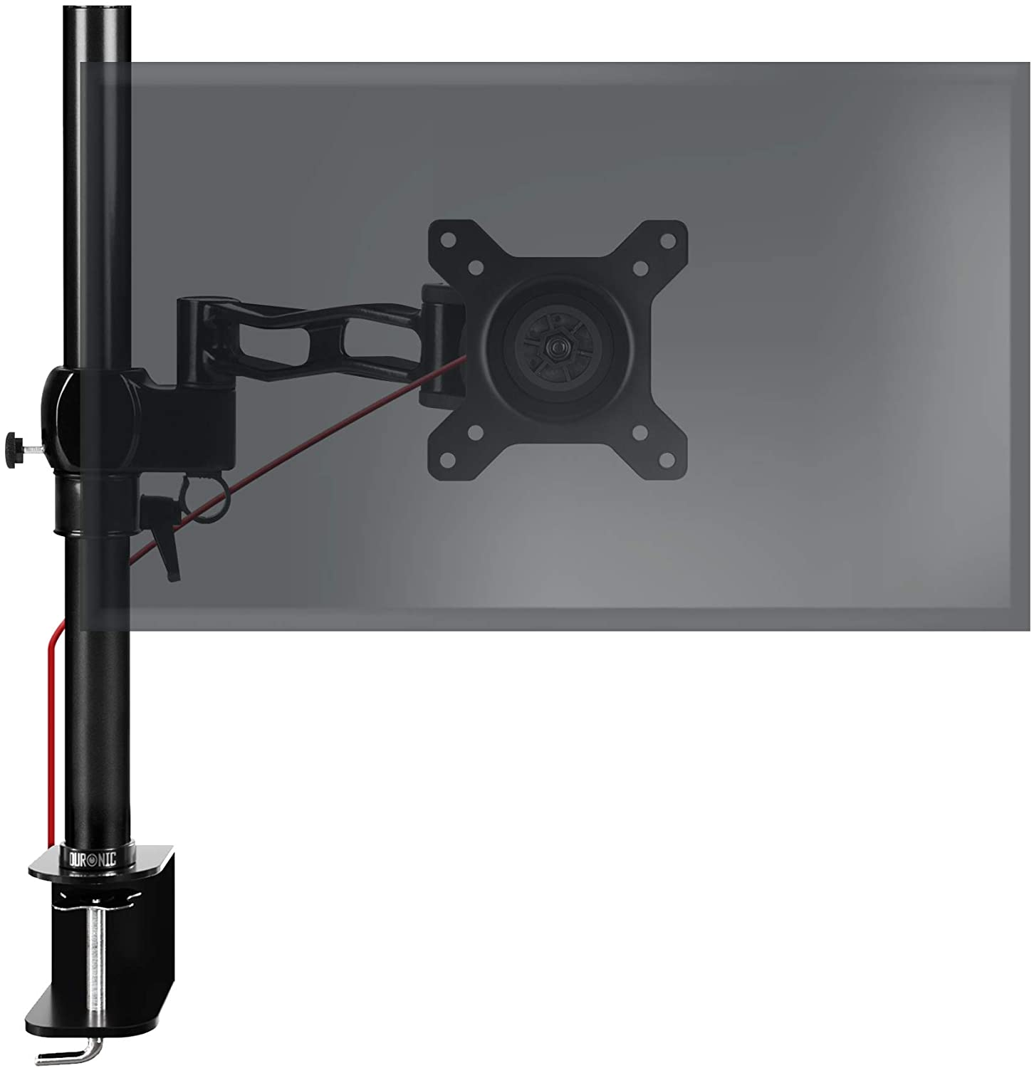 Soporte para monitor - Duronic DM351X2 Soporte para 2 monitores de 13" a 27" 8Kg máx -Ajustable, giratorio, inclinable DURONIC, Negro