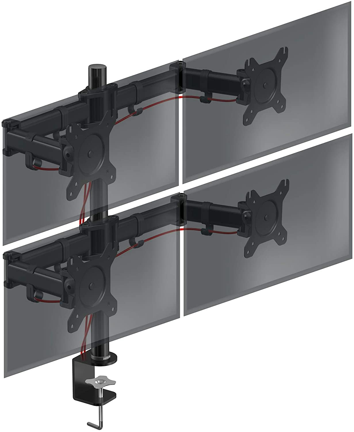 Startech ARMUNONB Brazo Soporte con Base para Portátil para Monitor 15/27  VESA 100x100 Máx 8Kg, P