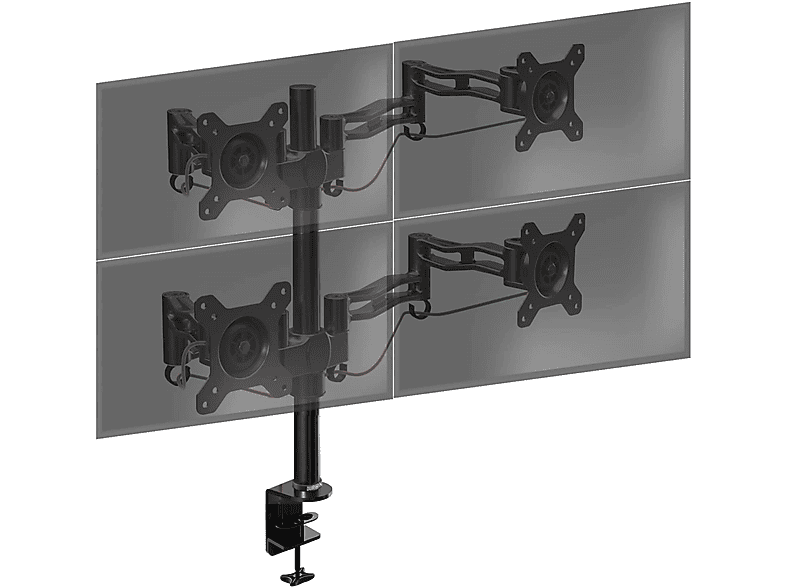 DURONIC DM354 Monitorarm für vier 27\