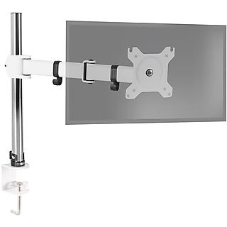 Soporte para Ordenador, TV LED, LCD  - Duronic DM251X3 WE: Soporte Monitor 13"-27" Pulgadas - Altura Ajustable, Giratorio, inclinable DURONIC, Blanco