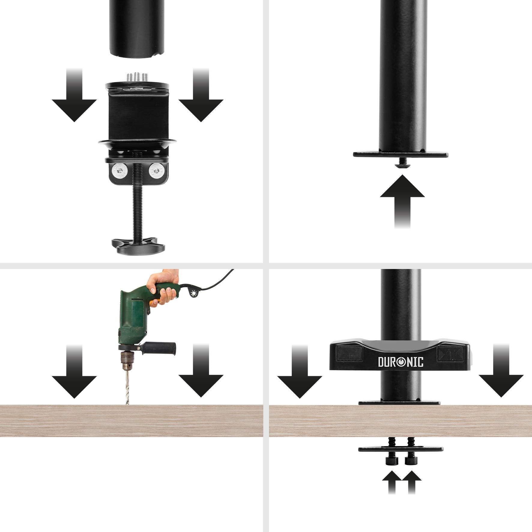 DURONIC DM-GR-03 Grommet, Befestigungsplatte