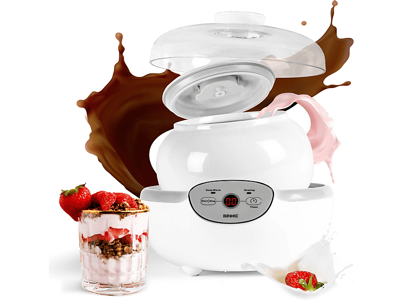 Macchina Per Yogurt Automatica Da 1L - Fodera Acciaio Inox, 20W, Per Yogurt Fresco Fatto In Casa - Foto 6