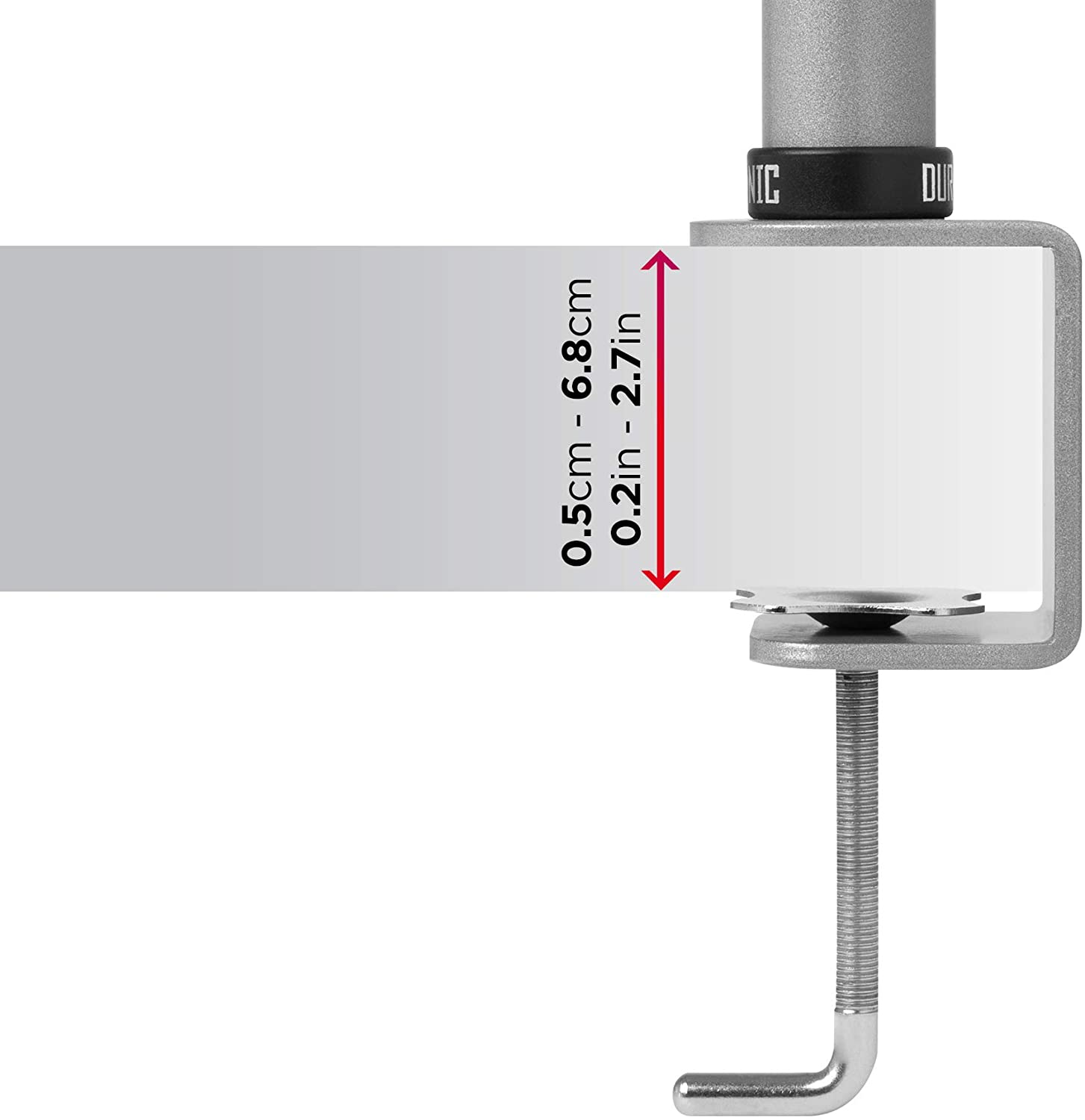 Neigung in 8kg SR Zoll und Kapazität Zoll | DM352 Höhe, Monitorarm Drehung, für DURONIC Monitorhalterung, 27 | Verstellbar zwei 27\