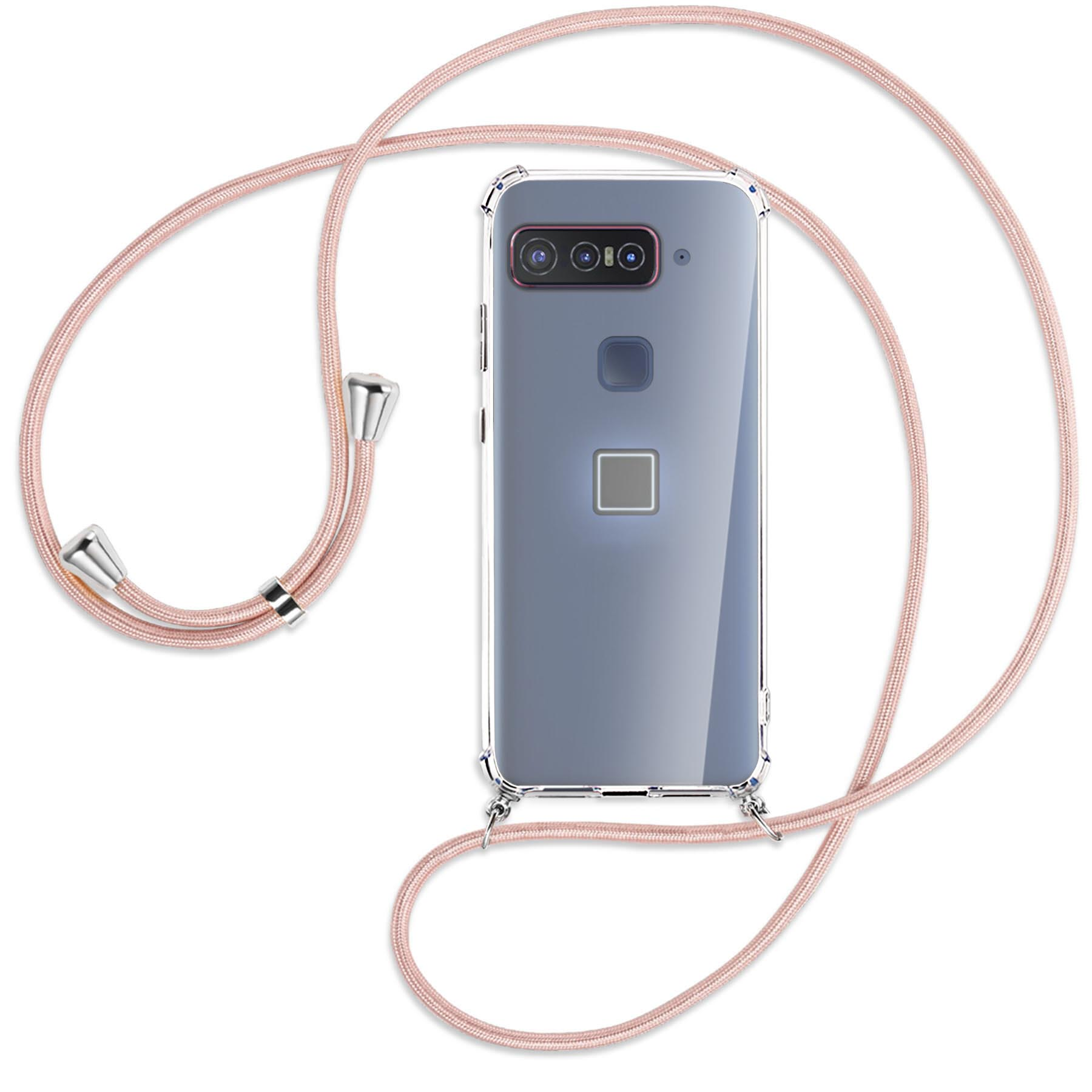 Silber MTB mit ENERGY Kordel, / Smartphone Umhänge-Hülle for Asus, MORE Rosegold Snapdragon Qualcomm Insiders, Backcover,