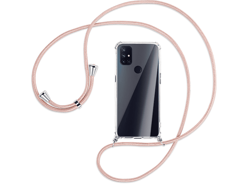 N100, Backcover, MTB MORE mit OnePlus, Nord Kordel, / Rosegold Silber ENERGY Umhänge-Hülle