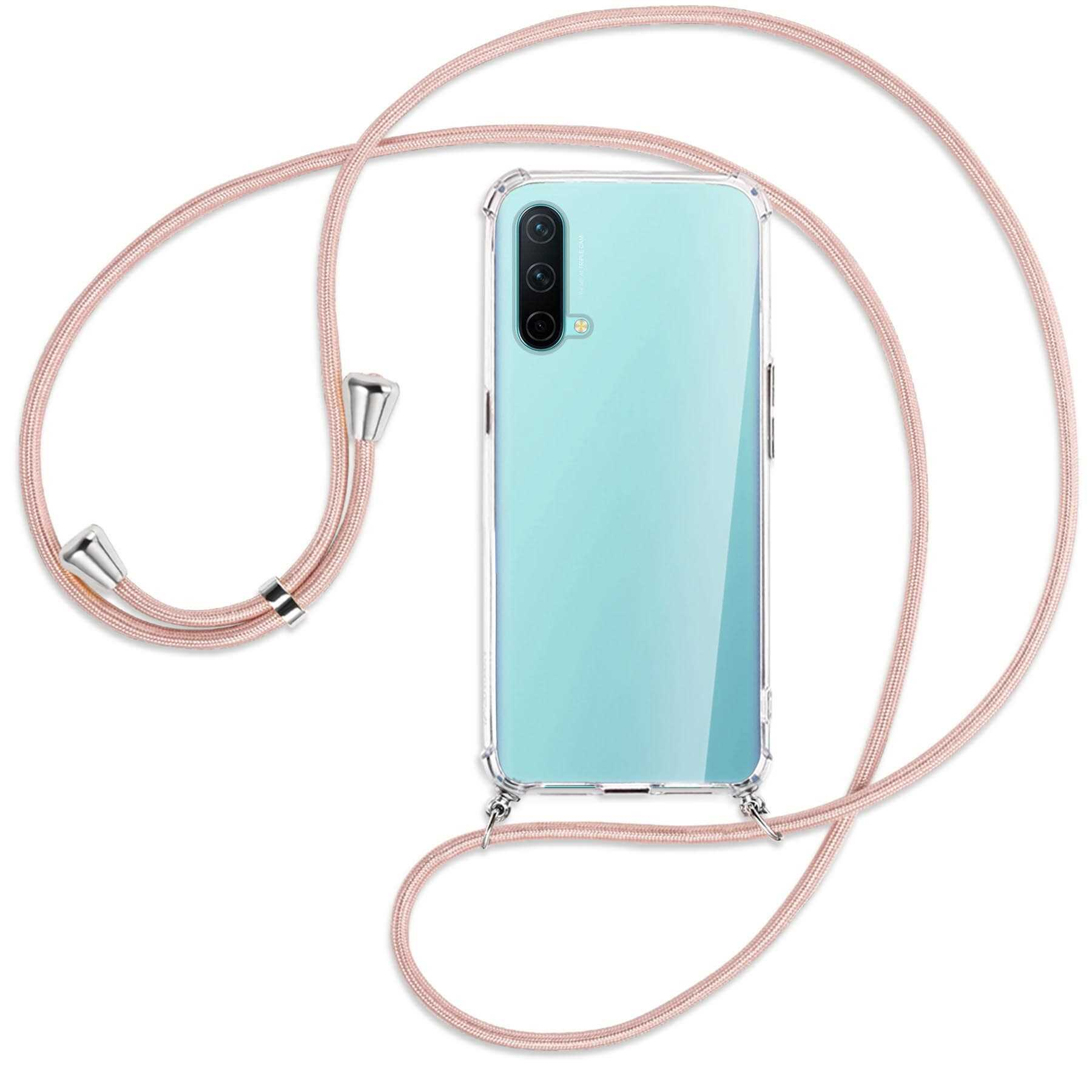 MTB MORE Nord mit Edition ENERGY / Silber Core Umhänge-Hülle CE OnePlus, 5G, Backcover, Kordel, Rosegold