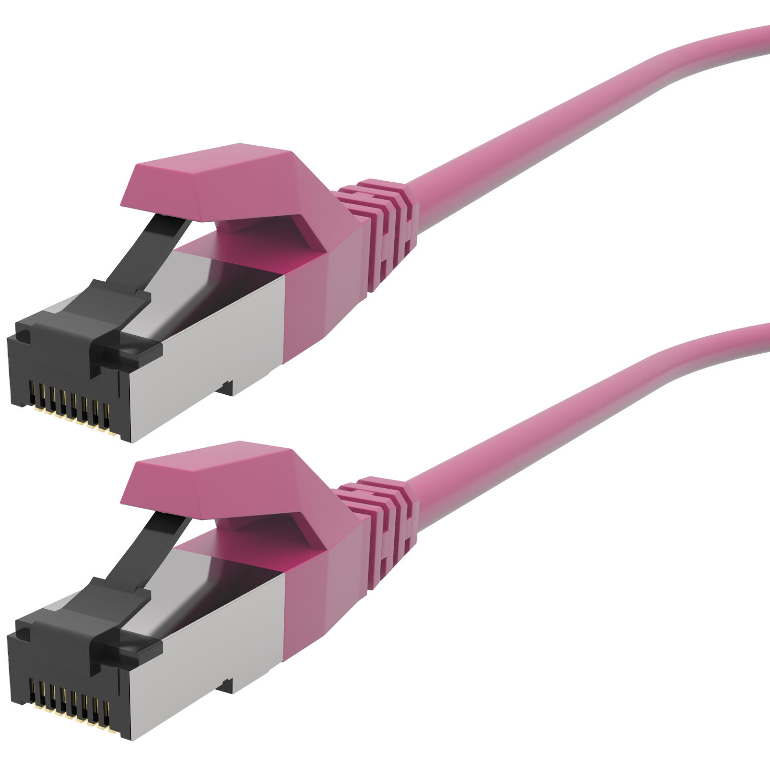 AIXONTEC 2x 0,3m Lankabel m Patchkabel RJ45 Cat.6A Ethernetkabel 0,3 Gigabit, Netzwerkkabel, 10