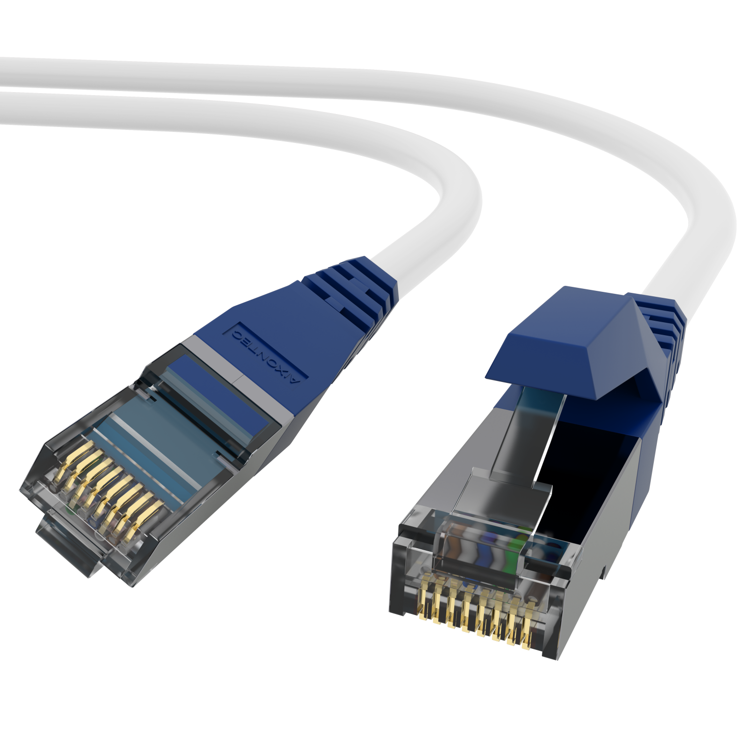 AIXONTEC 10x RJ45 1,0 Lankabel Gigabit, m Netzwerkkabel, 10 Ethernetkabel Cat.6A Patchkabel 1,0m