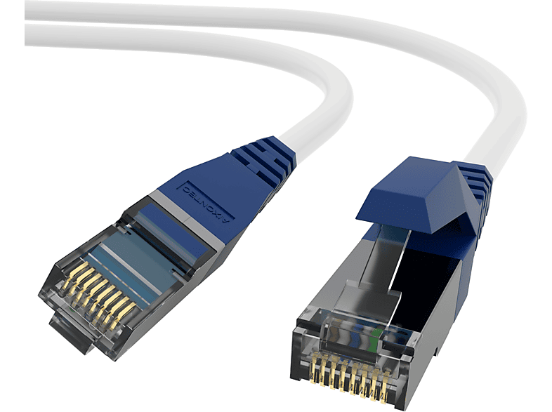 AIXONTEC 10m Cat.6A RJ45 Lankabel Ethernetkabel Patchkabel 10 Gigabit, Netzwerkkabel, 10,0 m