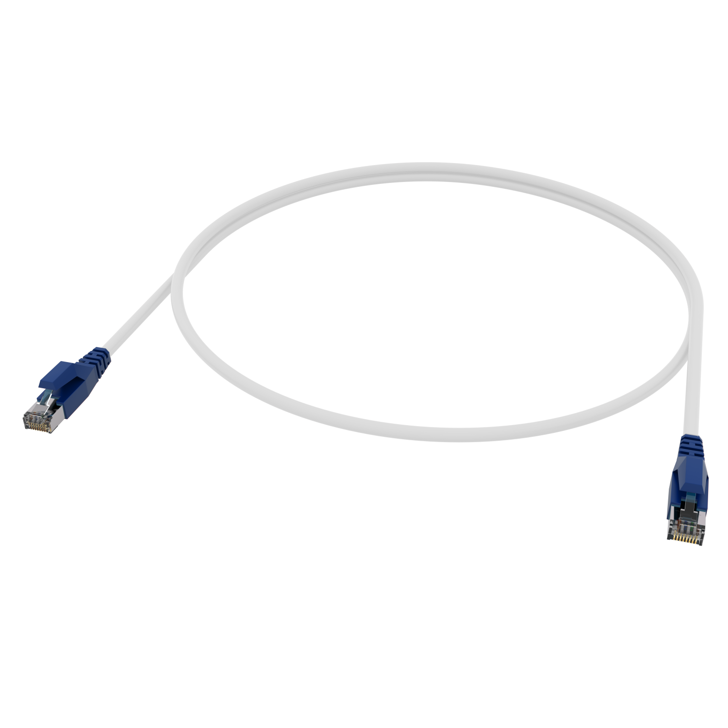 Lankabel Ethernetkabel Patchkabel 2,0 AIXONTEC Netzwerkkabel, Cat.6A 10 2x 2,0m m Gigabit, RJ45