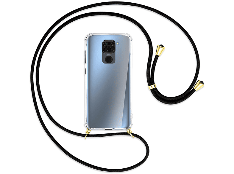 MTB MORE ENERGY Redmi Redmi Umhänge-Hülle Note Kordel, / 4G, 10X Xiaomi, Schwarz 9, mit Backcover, Gold