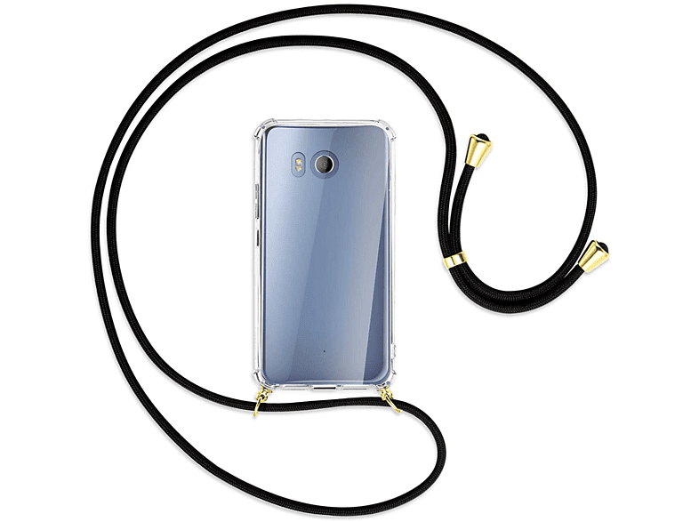 U11, HTC, MTB Umhänge-Hülle Schwarz mit / MORE Kordel, ENERGY Ocean, Gold Backcover,