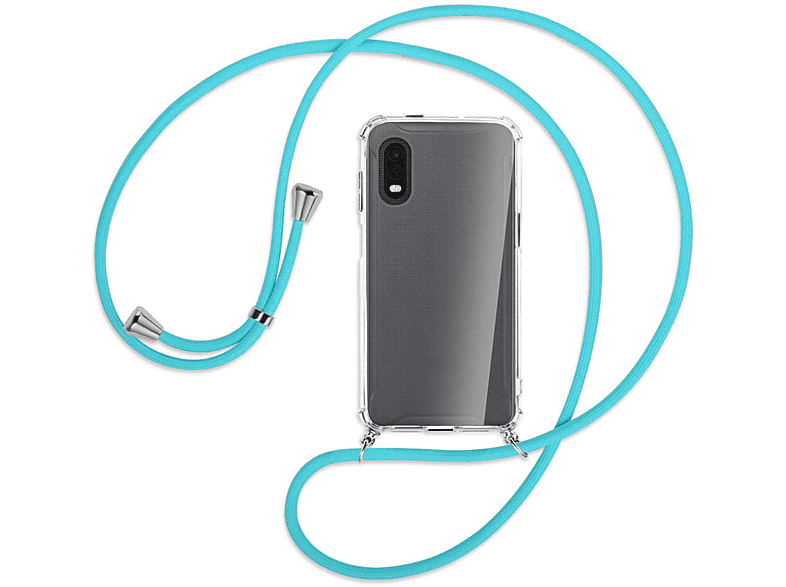 / Xcover Samsung, mit Umhänge-Hülle Galaxy ENERGY Türkis MORE Backcover, Kordel, MTB Pro, Silber