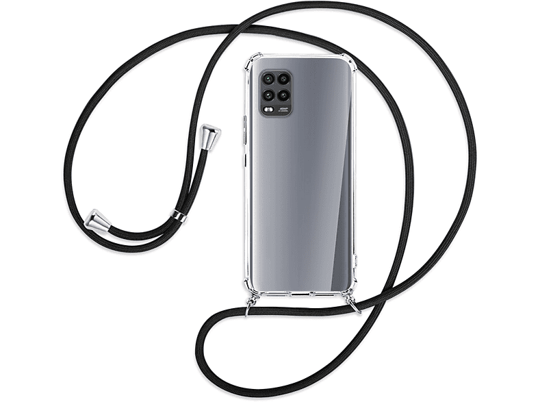 Mi MTB Zoom, Youth Xiaomi, Lite Silber Schwarz Lite Umhänge-Hülle 10 Kordel, ENERGY 10 / Mi 10 Backcover, 5G, mit MORE 5G, Mi