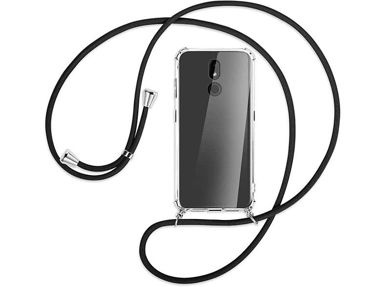 Silber MTB Umhänge-Hülle Nokia, 3.2 Kordel, 32 MORE / GB-Version, mit Schwarz ENERGY Backcover,