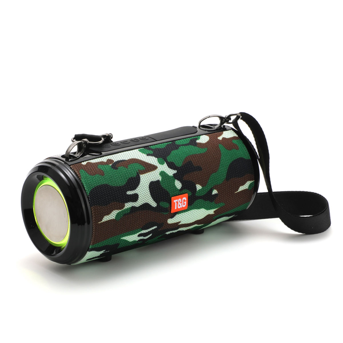 Altavoz Bluetooth 5,0 portatil con soporte para teléfono TG538 Camuflaje - 395-537-Camuflaje T&G, Camuflaje