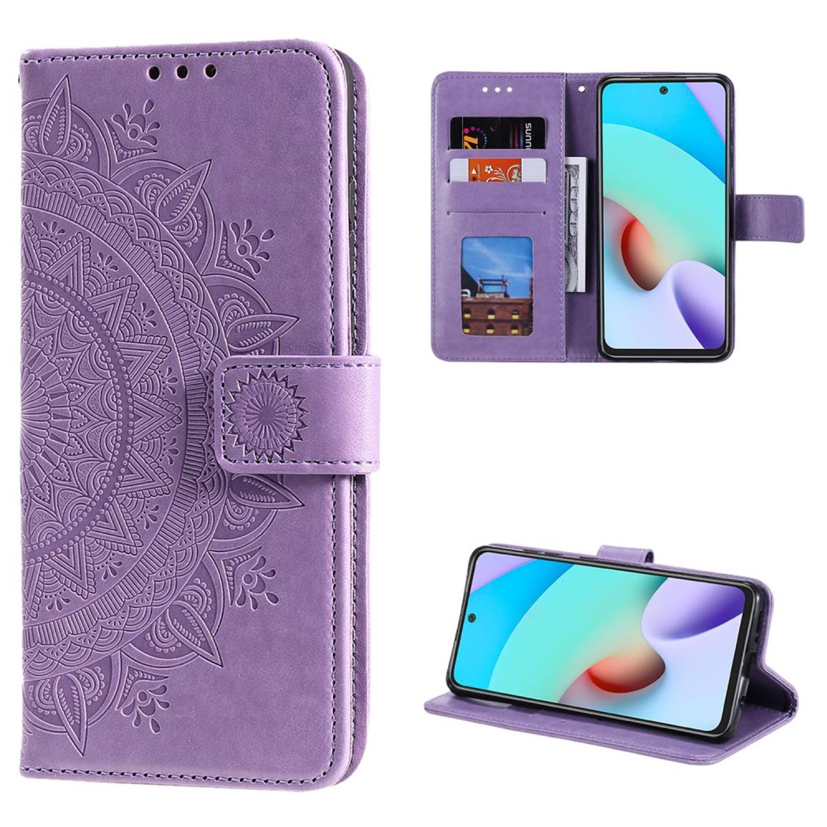 Redmi mit / 11 Mandala 11 COVERKINGZ Plus, Klapphülle Pro Note Bookcover, Xiaomi, Muster, Lila Pro Note