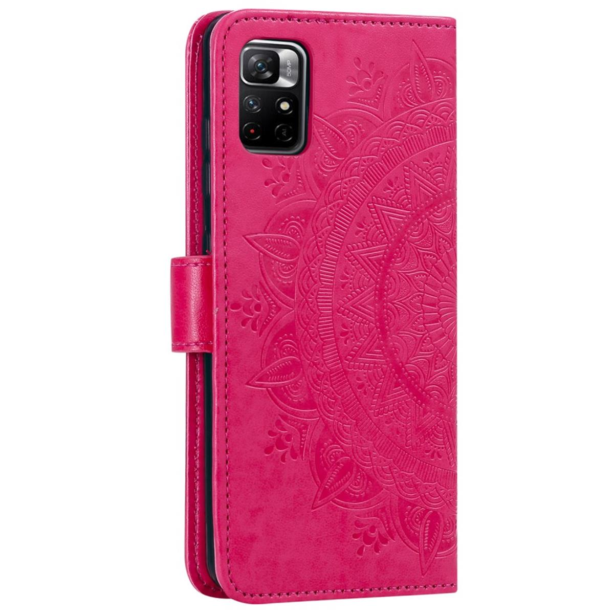 11 / Pro Bookcover, COVERKINGZ Pink Xiaomi, Note mit Klapphülle Note Pro Redmi Plus, 11 Mandala Muster,