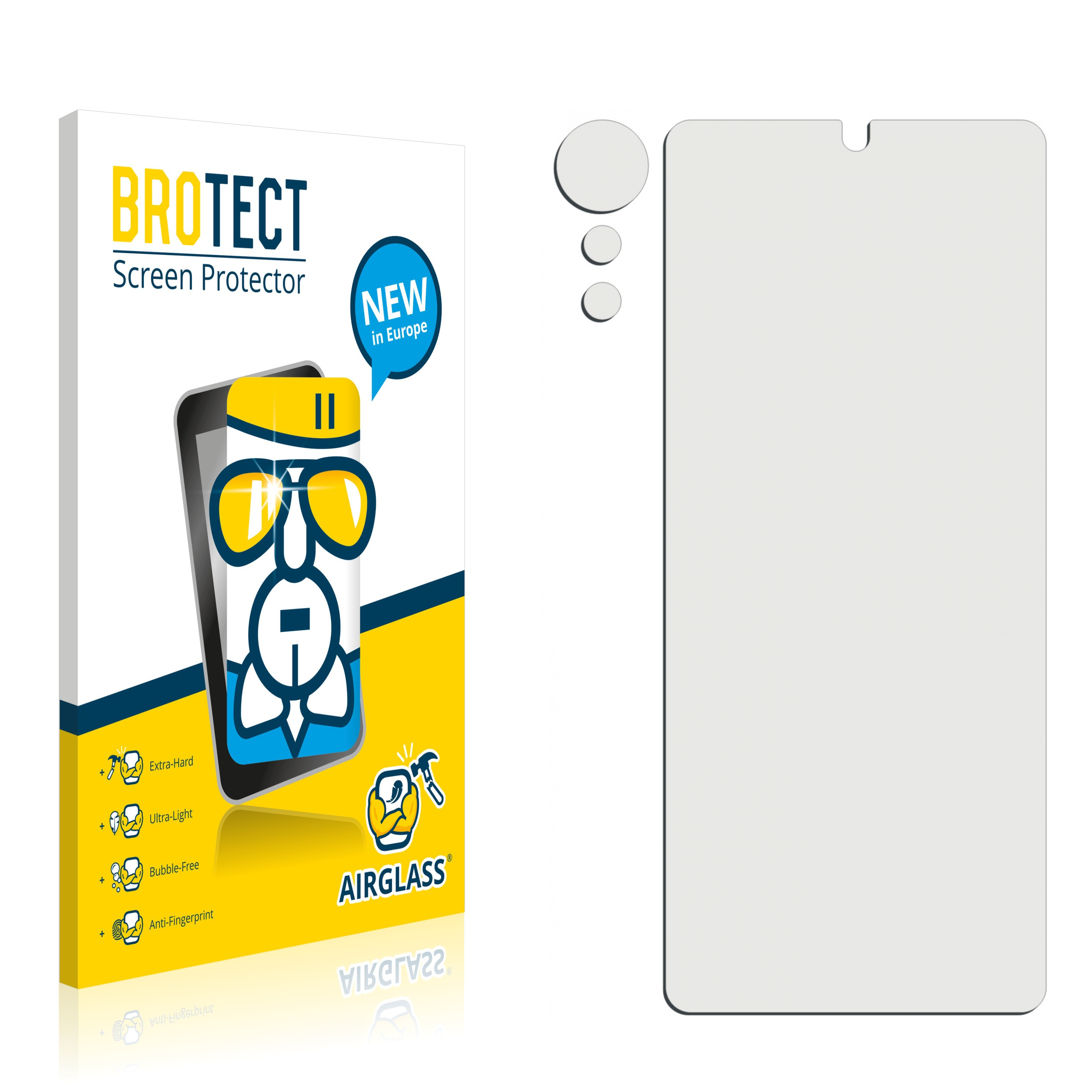 BROTECT Airglass klare Schutzfolie(für Xiaomi + (Vorderseite 12 Pro Kamera))