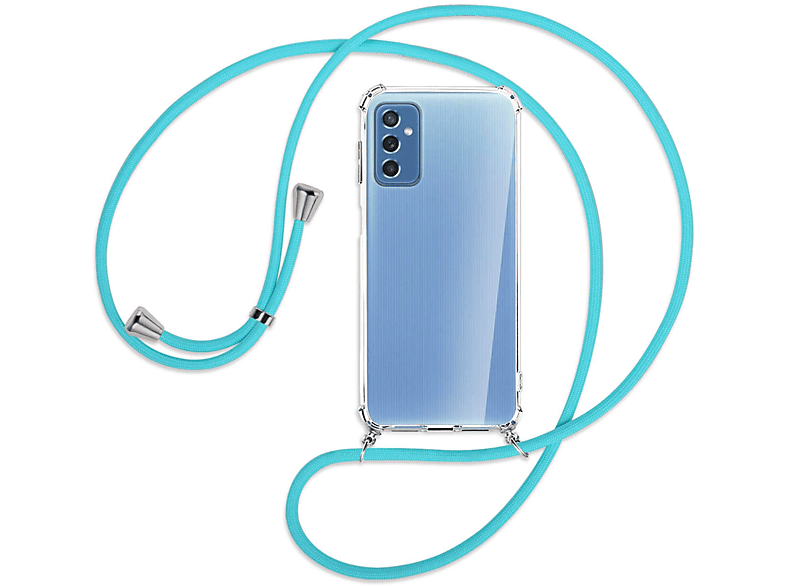 ENERGY Kordel, Türkis MORE Backcover, Umhänge-Hülle MTB Galaxy Silber mit 5G, M52 Samsung, /