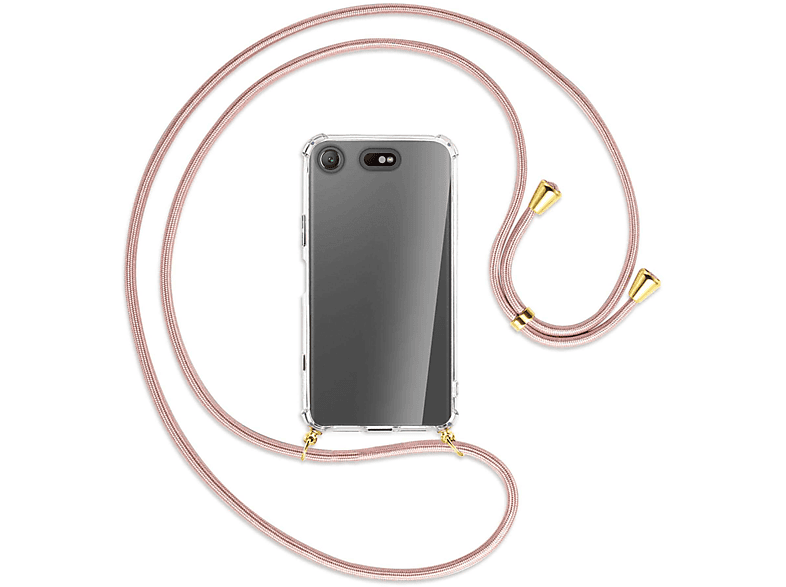 MTB Sony, Gold Umhänge-Hülle Kordel, compact, ENERGY Rosegold / Backcover, mit Xperia MORE XZ1