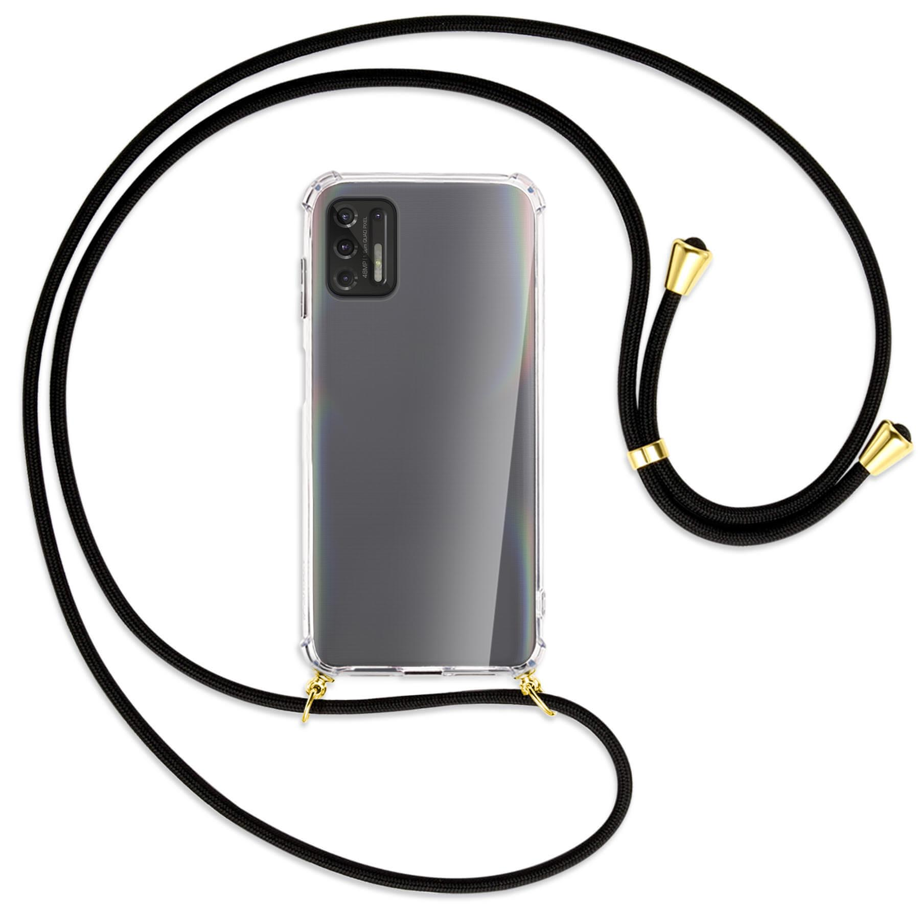 MTB MORE ENERGY G Motorola, 2021, / Kordel, mit Pro Umhänge-Hülle Gold Schwarz Backcover, Moto
