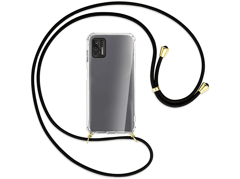 MTB MORE ENERGY G Motorola, 2021, / Kordel, mit Pro Umhänge-Hülle Gold Schwarz Backcover, Moto