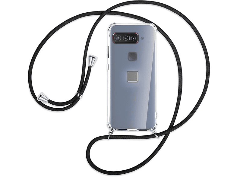 Snapdragon / Silber MTB Qualcomm Backcover, Insiders, Smartphone Schwarz MORE Asus, Kordel, Umhänge-Hülle for mit ENERGY