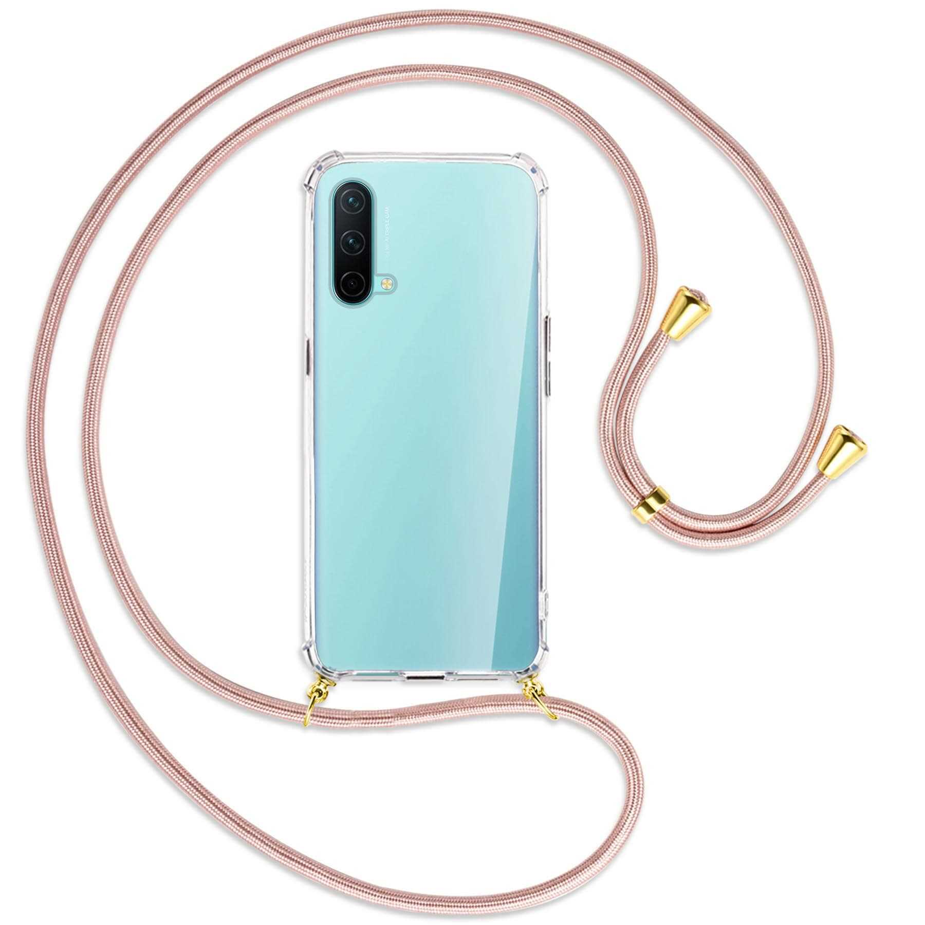 Kordel, Core ENERGY Gold OnePlus, 5G, Rosegold mit Umhänge-Hülle / CE Backcover, MTB Edition MORE Nord