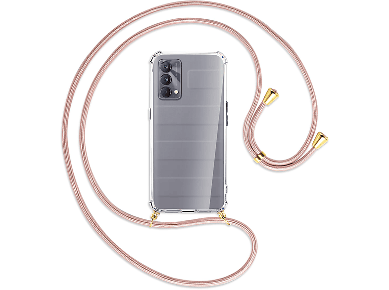 Realme, Edition Kordel, Backcover, Rosegold MTB / GT 5G, mit Master Gold MORE Umhänge-Hülle ENERGY