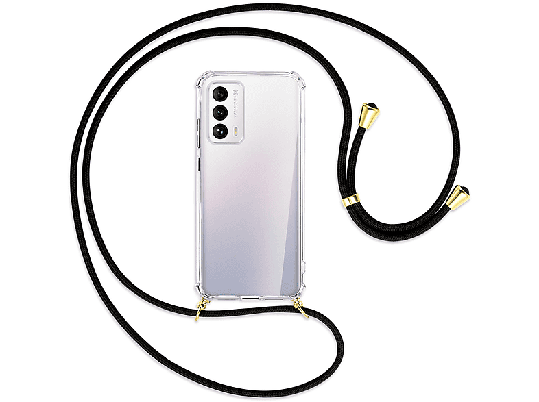 Meizu, 18, Backcover, MORE Kordel, Schwarz ENERGY MTB Gold Umhänge-Hülle / mit