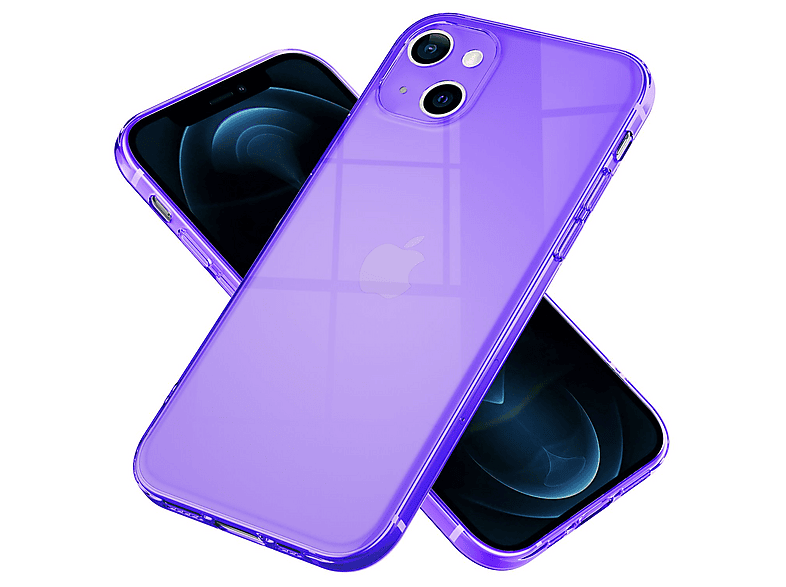 NALIA Klare Neon Handyhülle Für IPhone 12 Mini – Transparent, Bunt, Aus Weichem Silikon, Dünn & Stoßfest