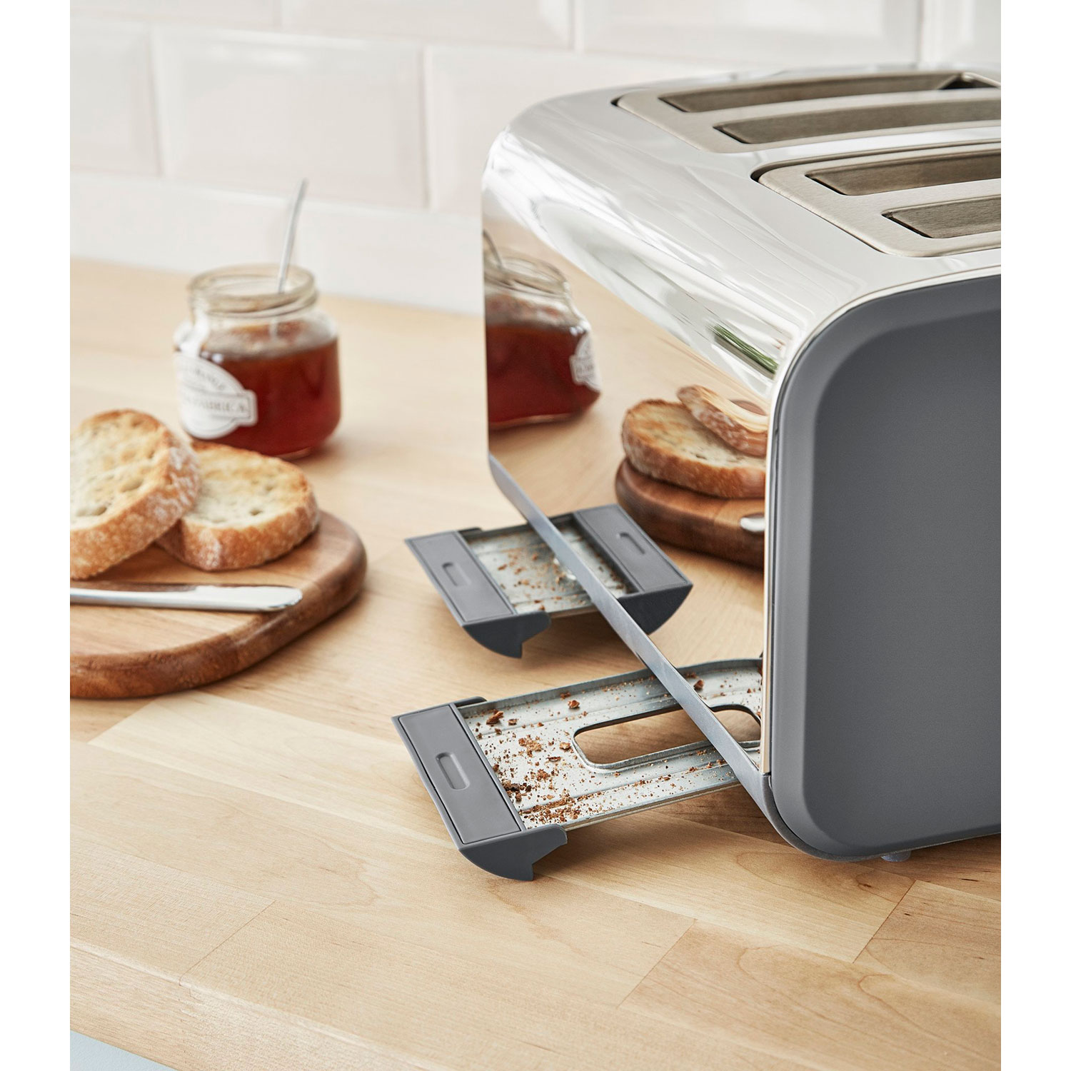 SWAN Toaster STP2091GRYNEU Grau Watt, Schlitze: und Set Nordic Wasserkocher 4) (900