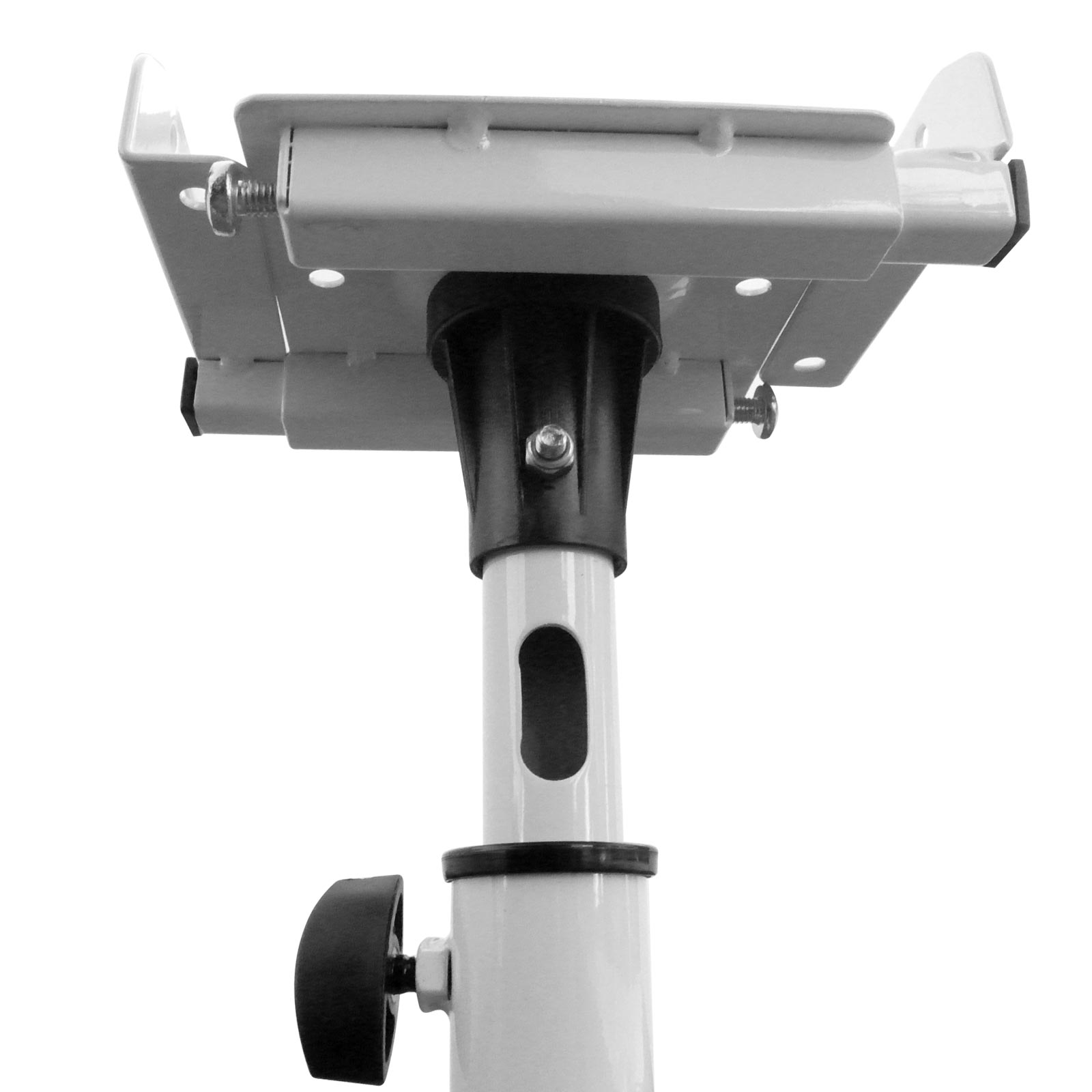 DRALL INSTRUMENTS 2 Lautsprecher-Ständer cm Lautsprecherständer höhenverstellbar Boxenständer weiß 5 kg - Stück - Modell:LS-1W 66-118 bis 