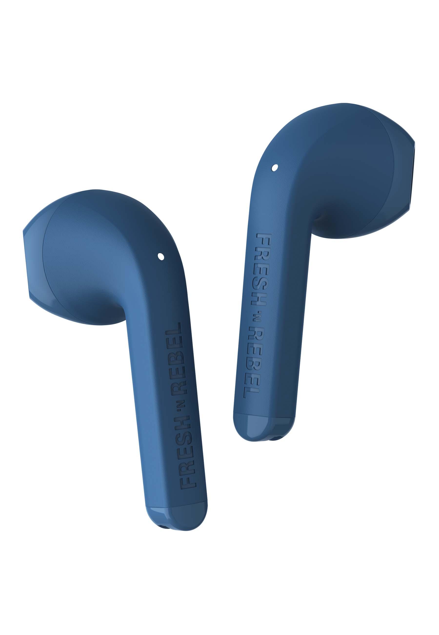 REBEL Bluetooth Blue Twins FRESH 1, In-ear Kopfhörer Steel \'N