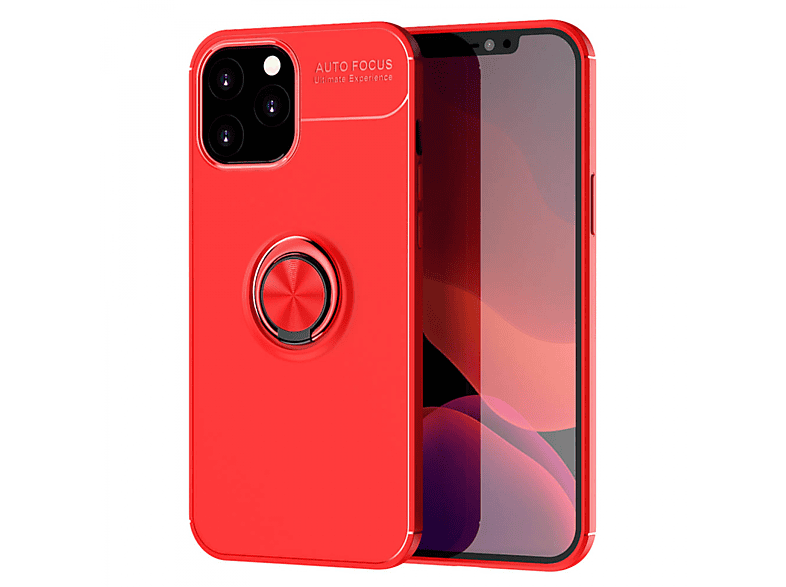 CASEONLINE Ring Hülle - Rot, Backcover, Apple, iPhone 13 Pro Max, Multicolor