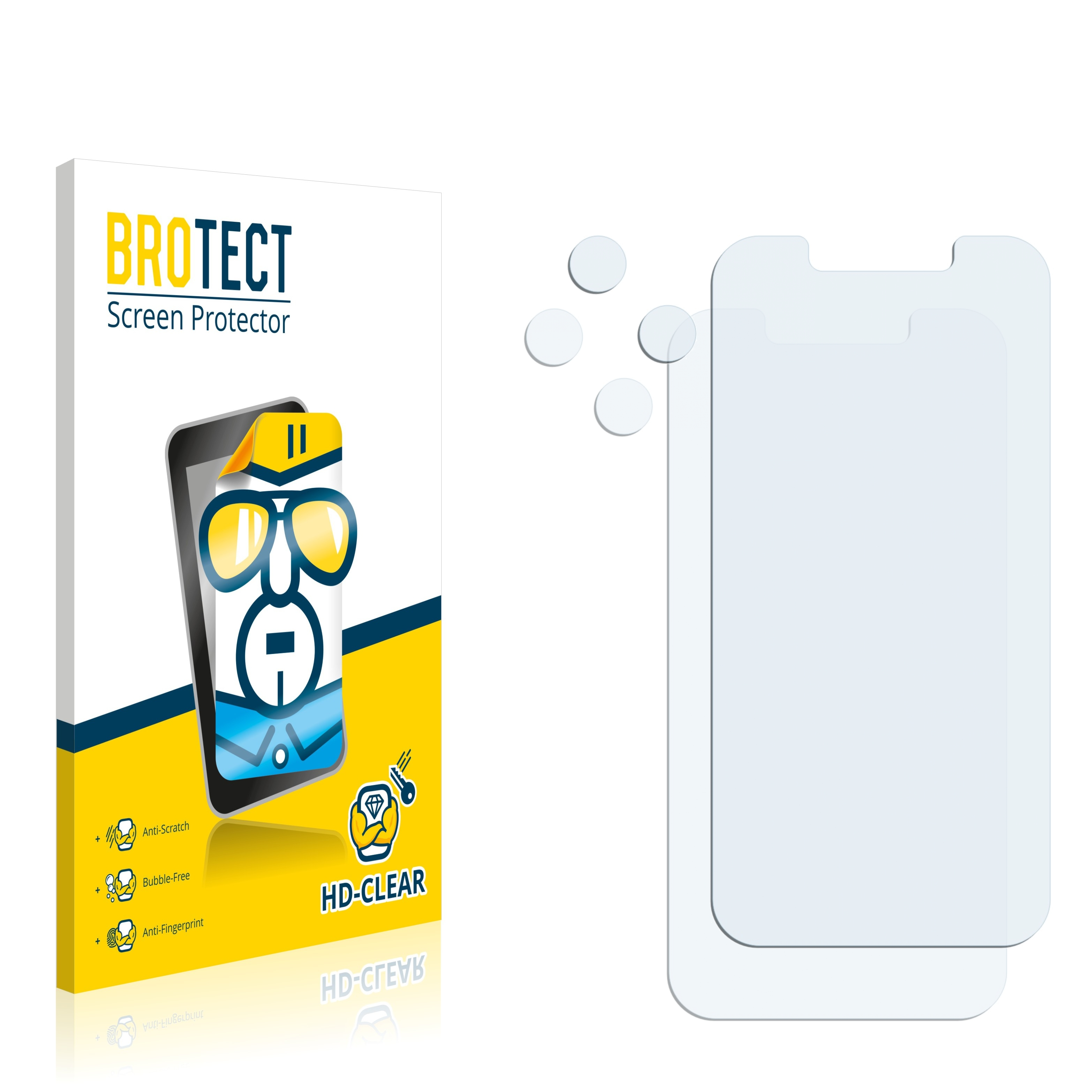 BROTECT 2x klare Schutzfolie(für Apple iPhone mini) 13